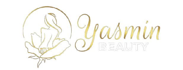 Exklusives Firmenlogo von Yasmin Beauty in edlem Gold.